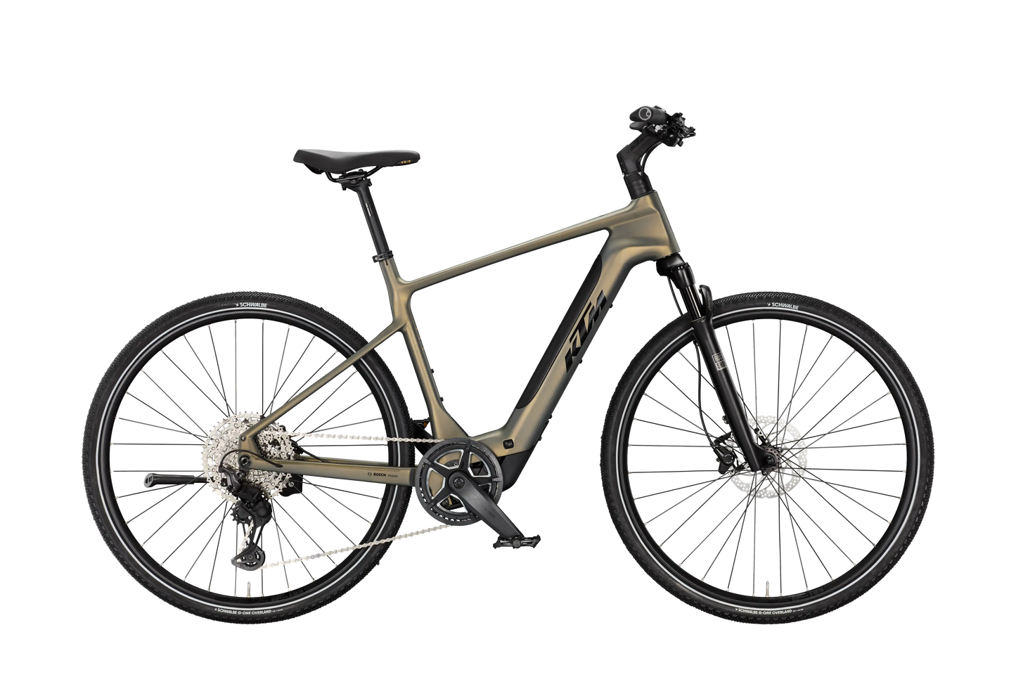 KTM Macina Cross SX Elite Olive Pearl Matt (Black+amber Glossy)