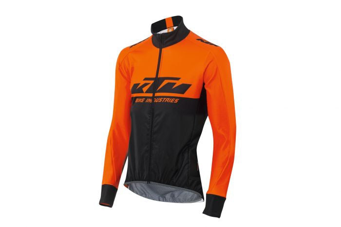 KTM Factory Team Windjacke langärmlig XW mit Reflektoren schwarz/orange M + L + XL + XXL