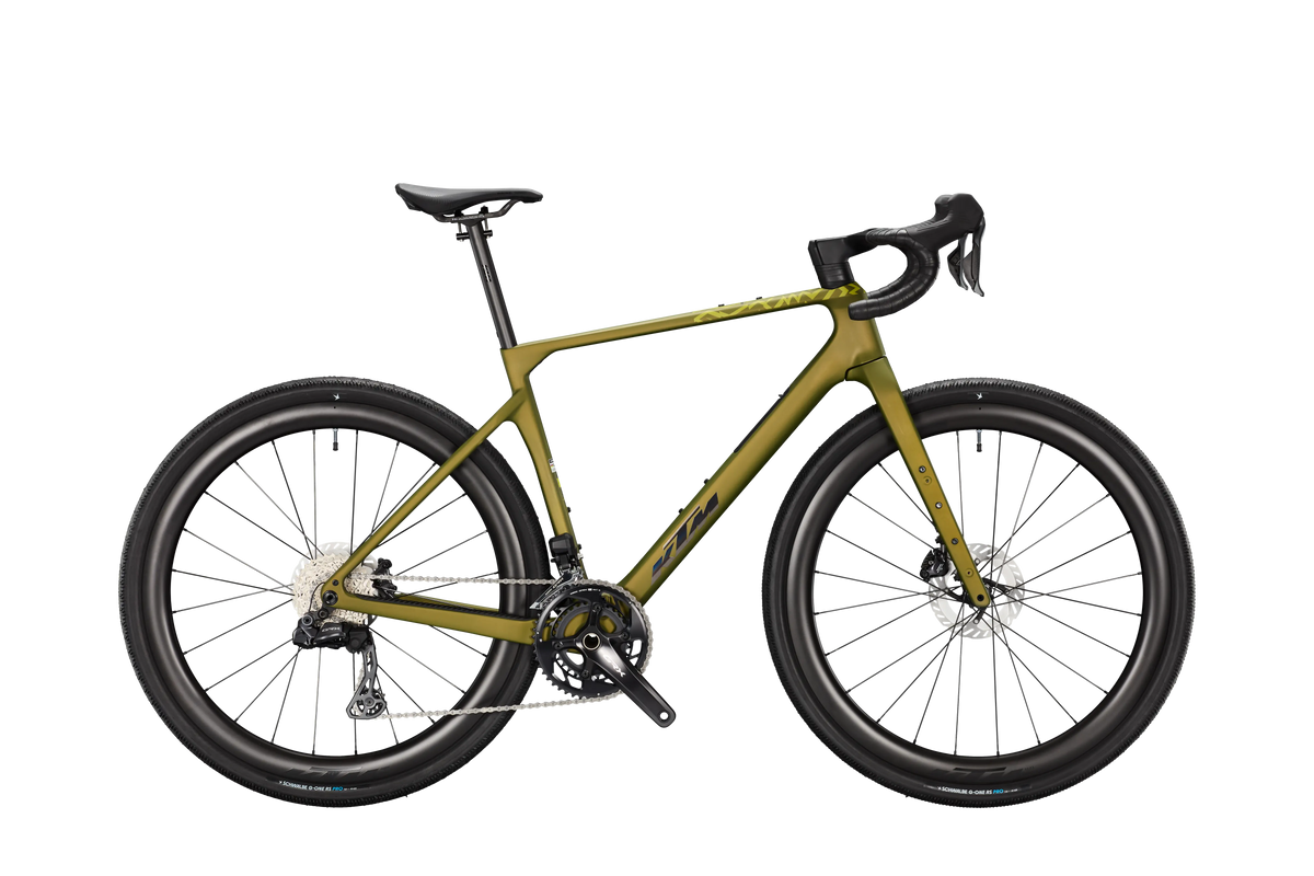 KTM Gravelator Prestige DI2 Goblin Green Matt (Irised Black Glossy)