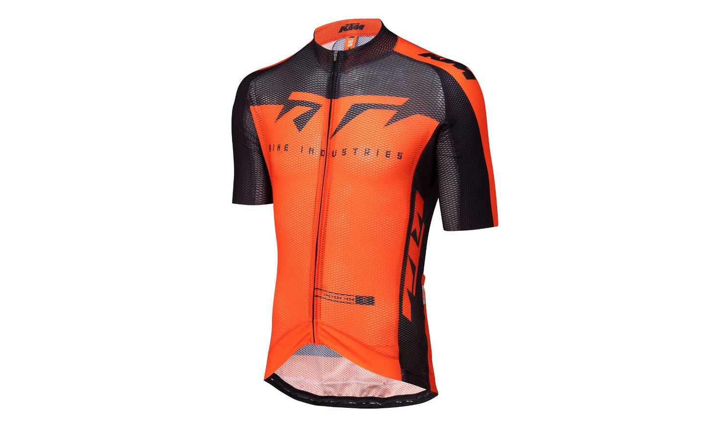 Factory Team Jersey, hell, Kurzarm, Schwarz/Orange