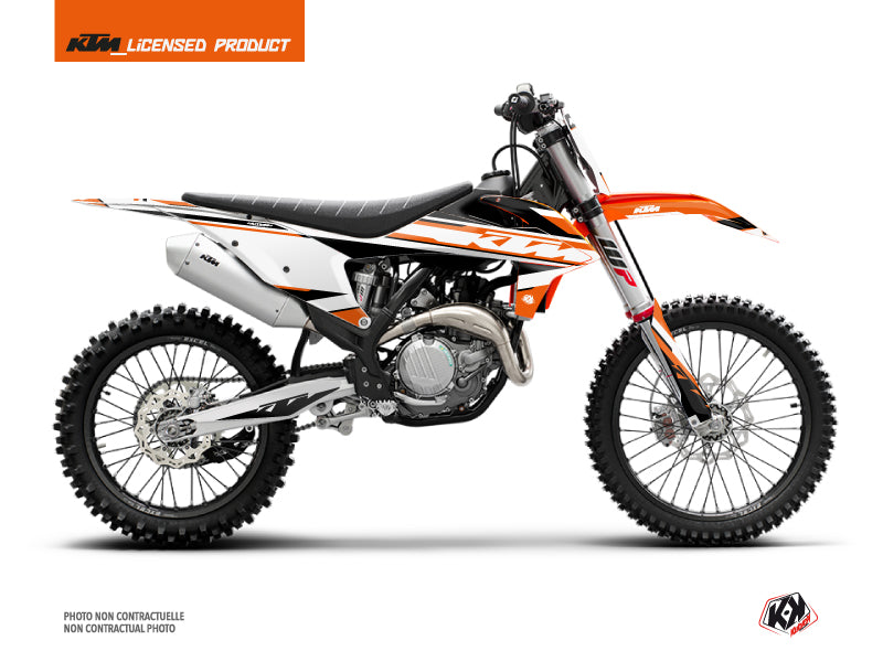 KTM 450 SXF Dirt Bike Breakout Graphic Kit Orange White