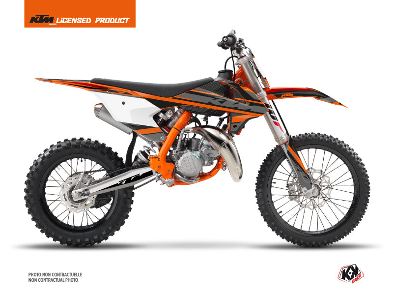 KTM 85 SX Dirt Bike Breakout Graphic Kit Black Orange