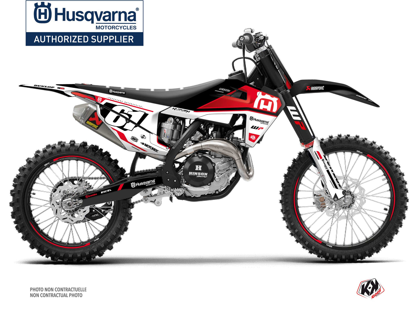 Husqvarna TC 125 Dirt Bike D-SKT Graphic Kit Red