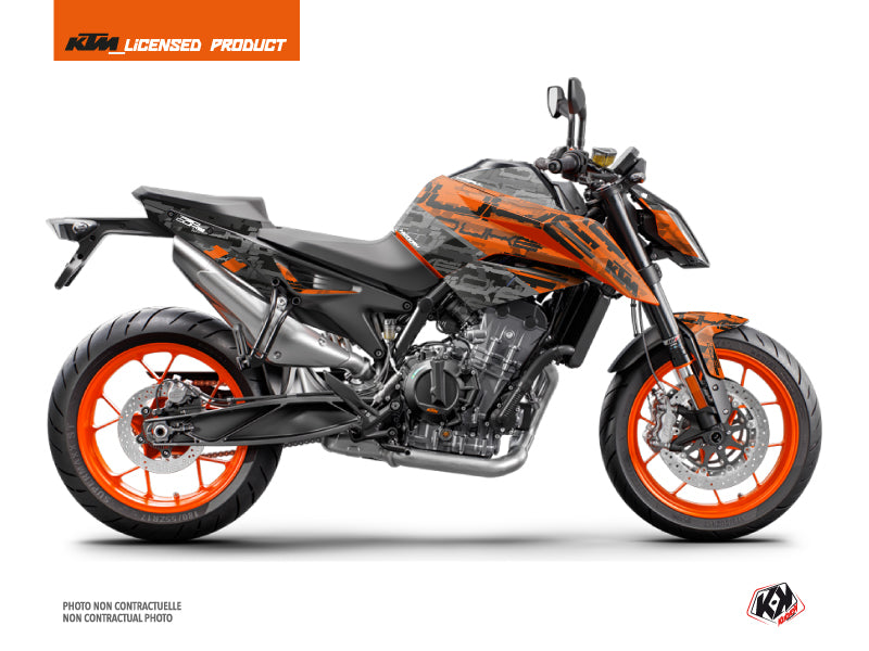 KTM Duke 790 Street Bike Krav Graphic Kit Orange Black