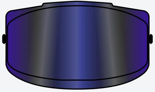 SPARK 2 VISOR BLAU VERSPIEGELT OS