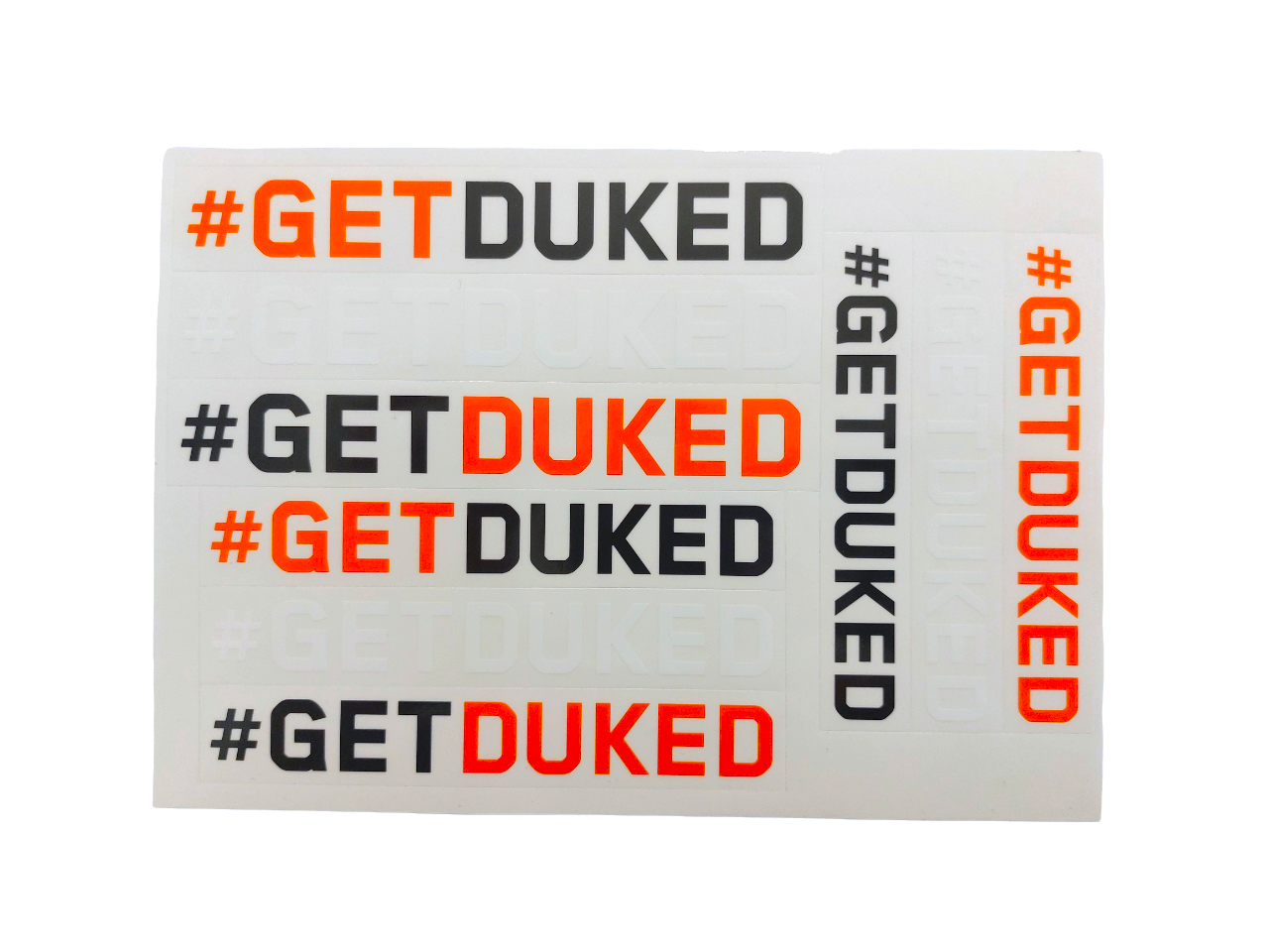 #GETDUKED Aufkleberset