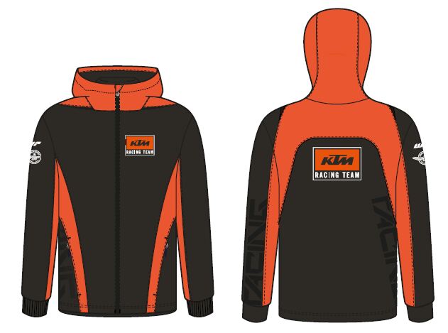 KIDS TEAM ZIP HOODIE - Size: 104/3-4Y