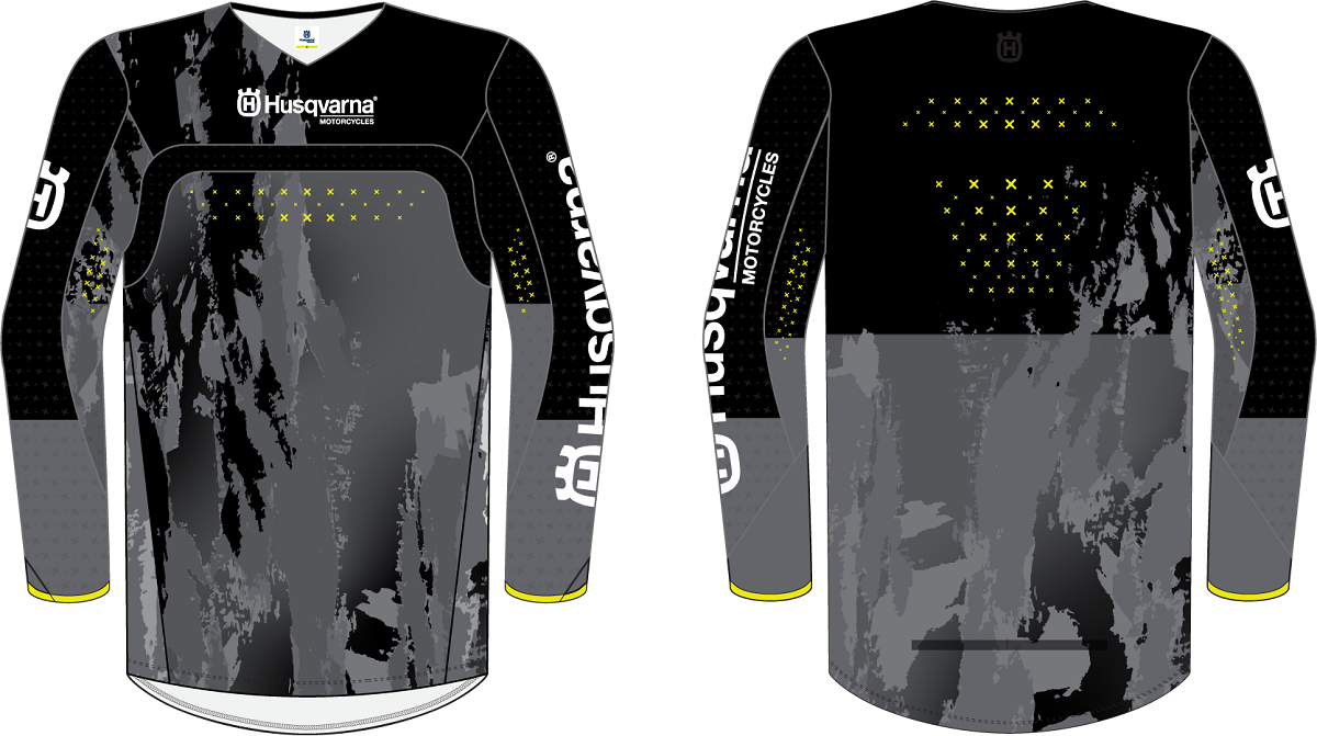 Railed Jersey Schwarz