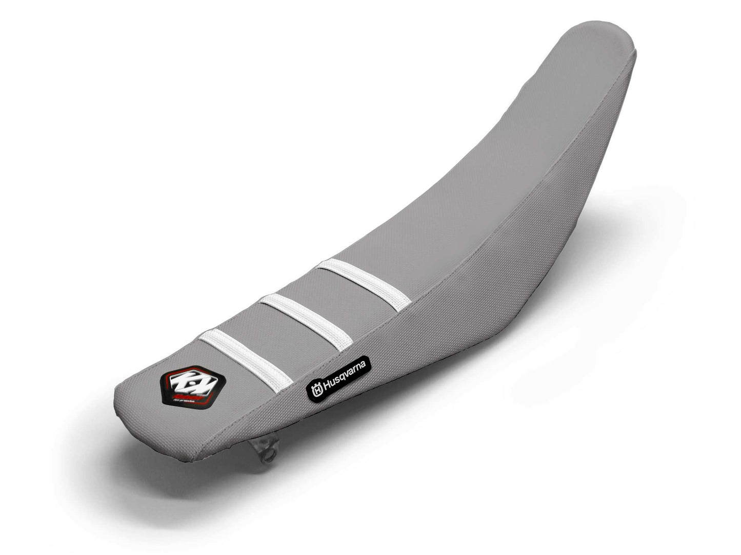 Weiß/Grauer Sitzbezug 3-Rippen - HUSQVARNA FE 250 (2015-2024)