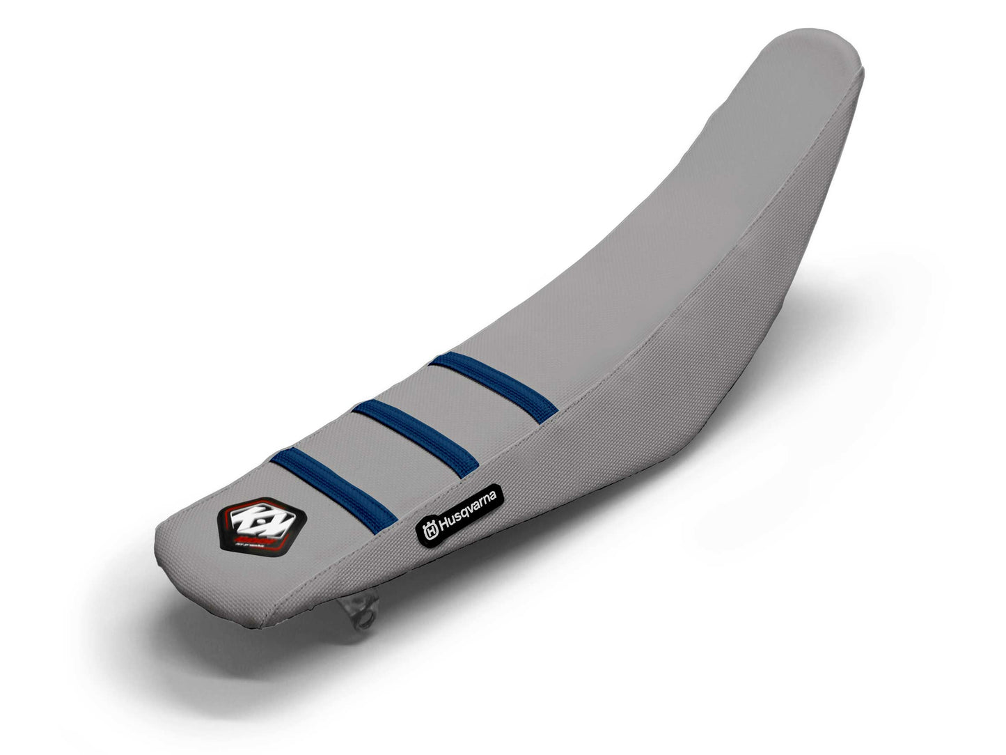 Sitzbezug Grau/Marineblau 3-Rippen - HUSQVARNA TC 85 (2014-2025)