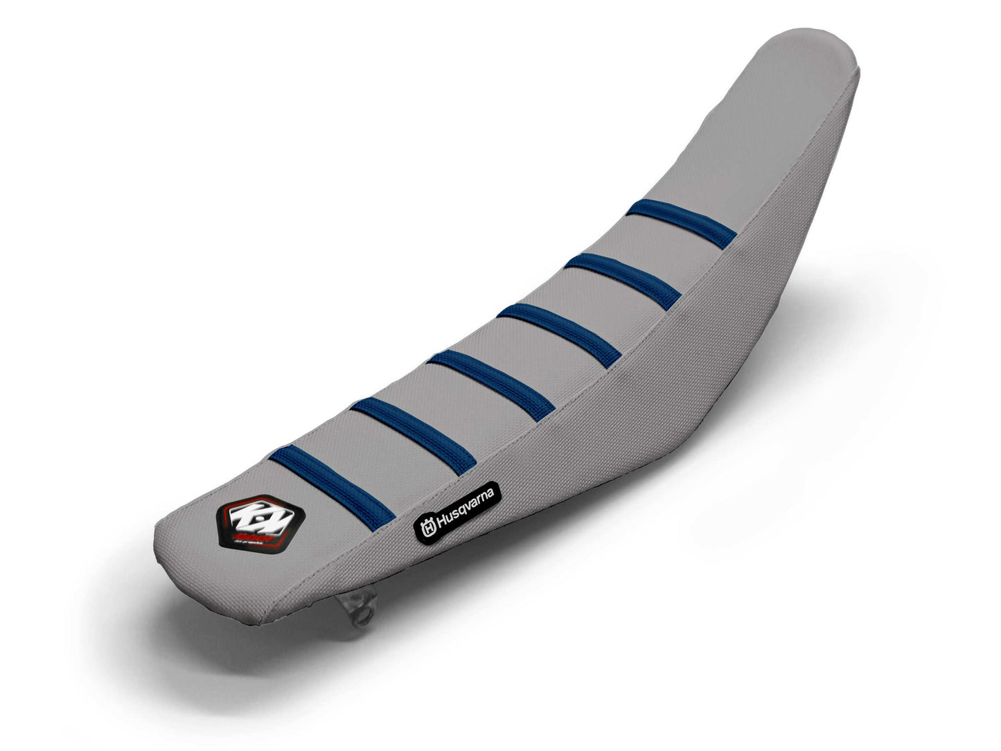 Sitzbezug Grau/Marineblau 6-Rippen - HUSQVARNA FS 450 (2015-2023)