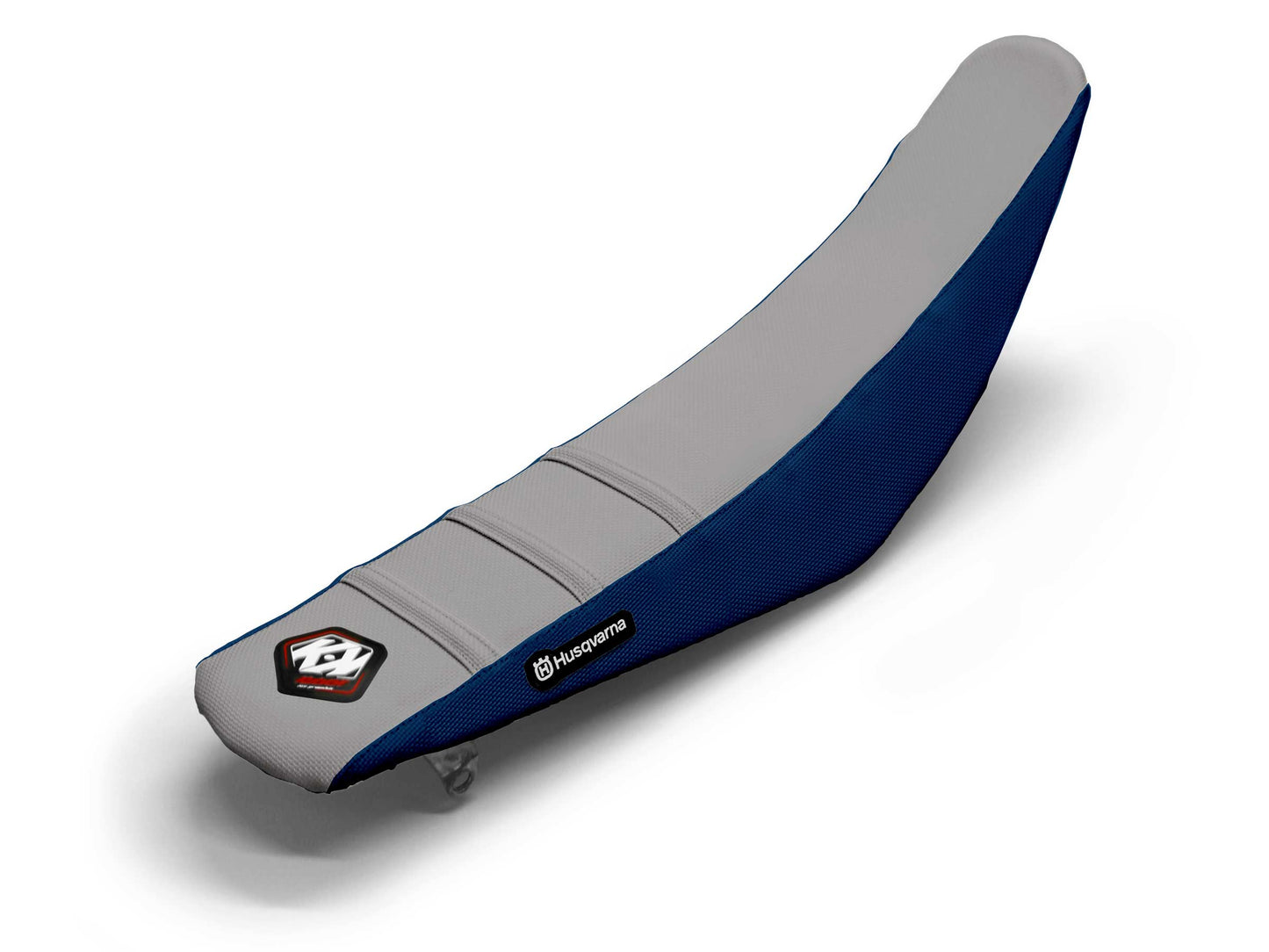 Sitzbezug Grau/Marineblau 3-Rippen - HUSQVARNA FC 450 FACTORY EDITION (2024-2024)