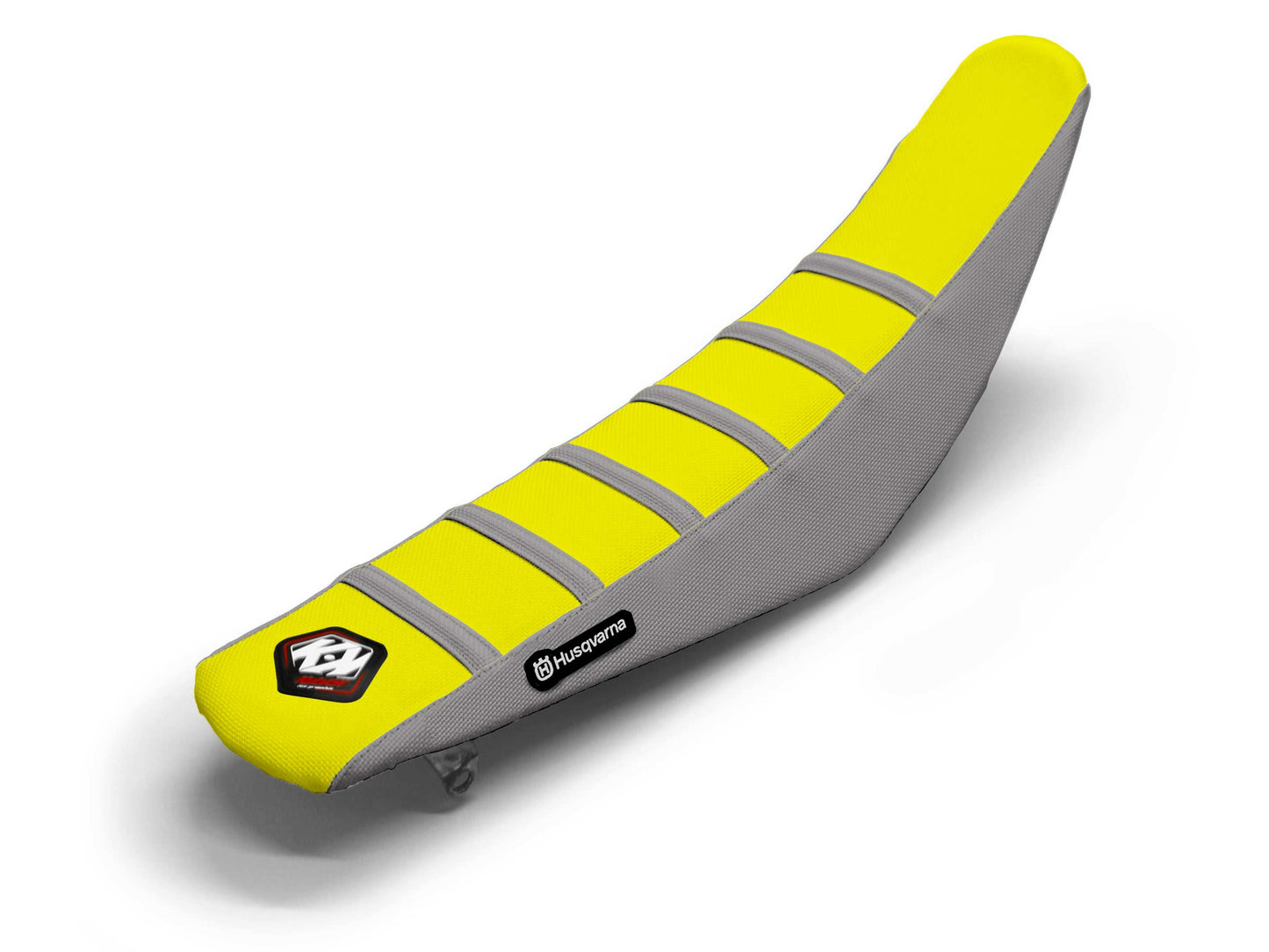 Gelb/Grauer Sitzbezug 6 Rippen - HUSQVARNA FE 501 (2015-2024)