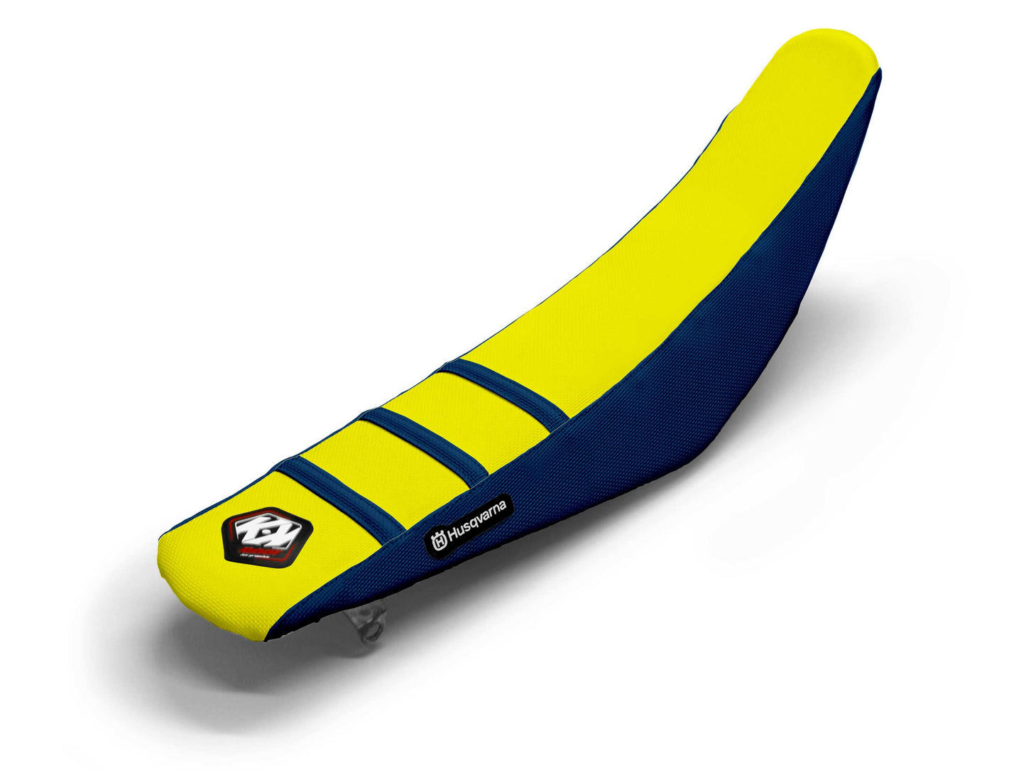 Gelb/Marineblauer Sitzbezug 3-Rippen - HUSQVARNA TE 250 (2015-2020)