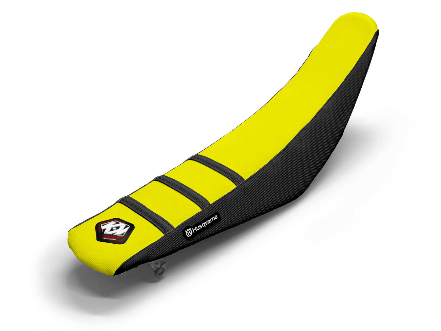 Schwarzer/gelber Sitzbezug 3-Rippen - HUSQVARNA FX 450 (2017-2023)