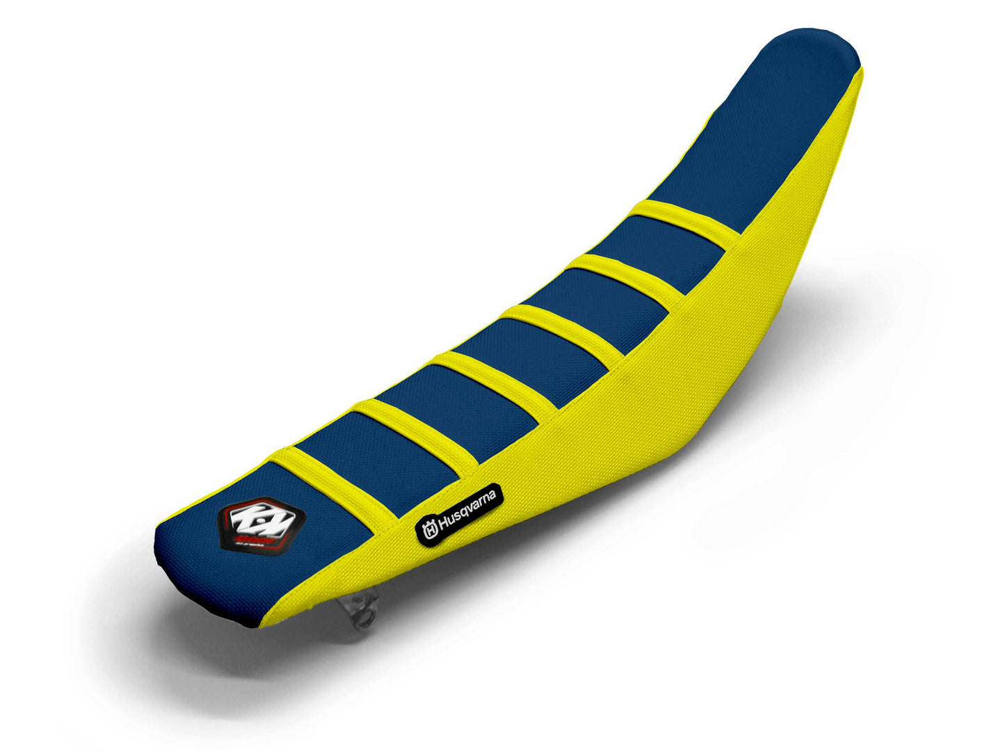 Gelb/Marineblauer Sitzbezug 6 Rippen - HUSQVARNA TE 250 I (2020-2023)