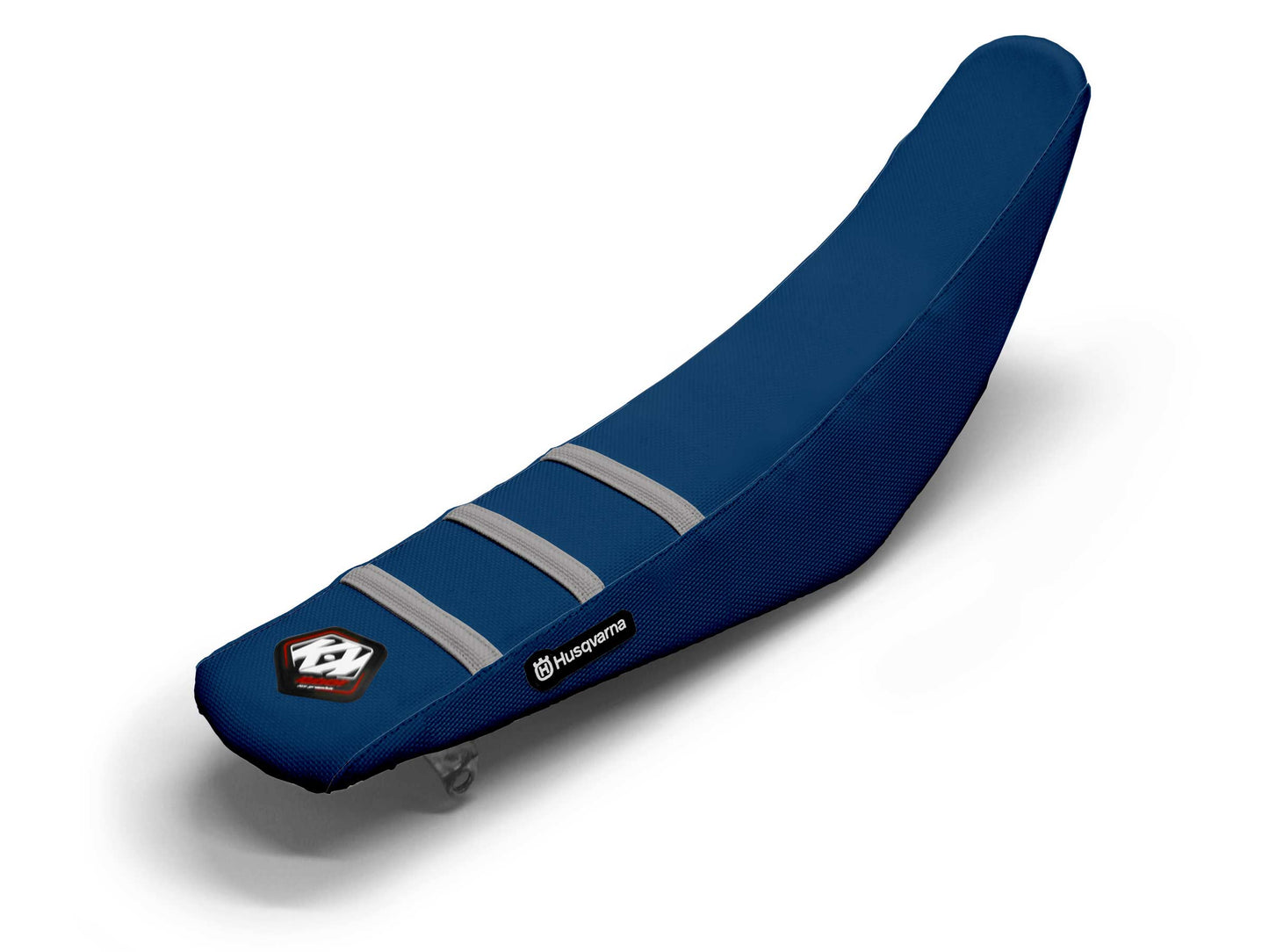 Sitzbezug Grau/Marineblau 3-Rippen - HUSQVARNA TC 65 (2017-2024)
