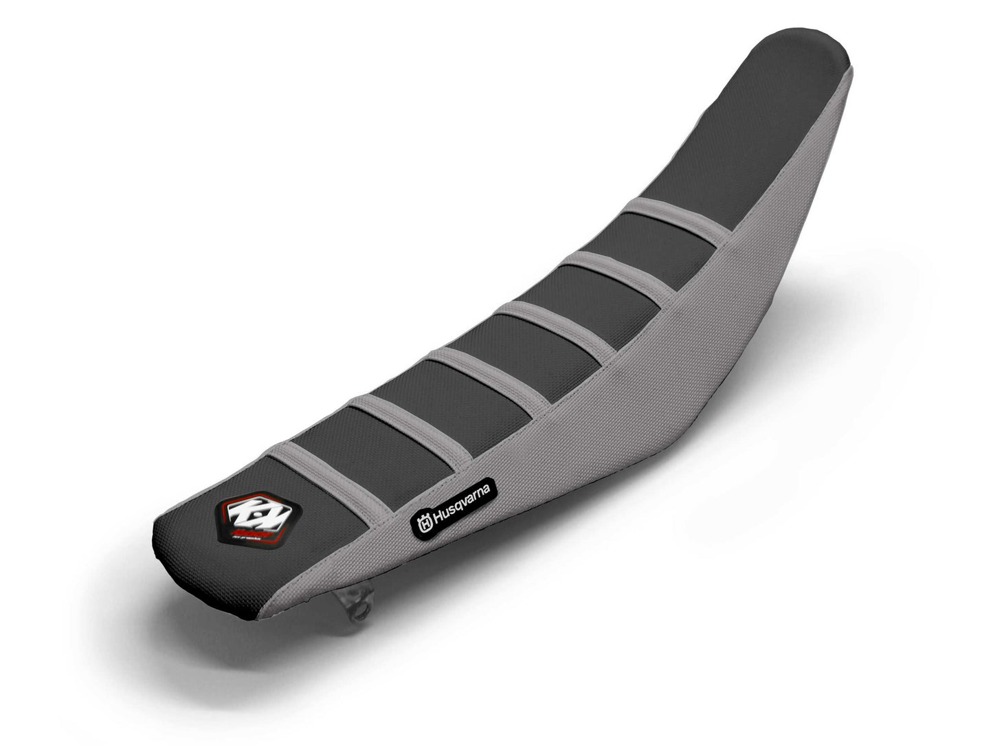 Sitzbezug Schwarz/Grau 6 Rippen - HUSQVARNA TC 85 (2014-2025)