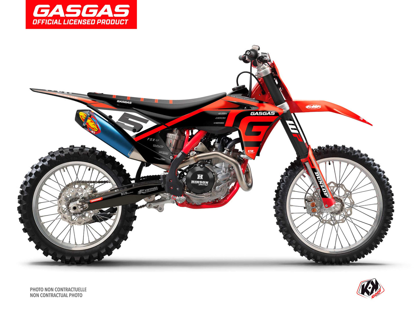 GASGAS EXF 350 Dirt Bike Spline Graphic Kit Black