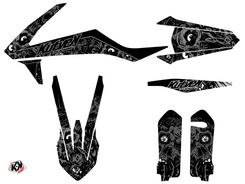 KTM 250 SXF Dirt Bike Zombies Dark Grafik-Kit Schwarz
