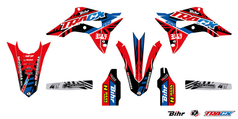 KUTVEK Tracx Aufkleber-Set rot Honda CRF450R 