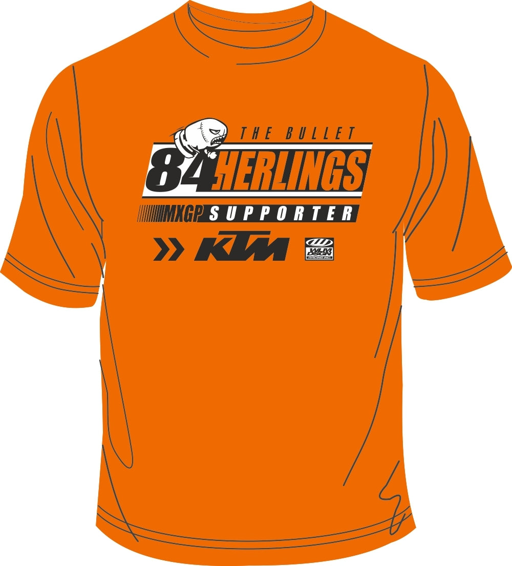 KTM-Fan-Shirt Herlings Kindergröße 3/4 (98/104)