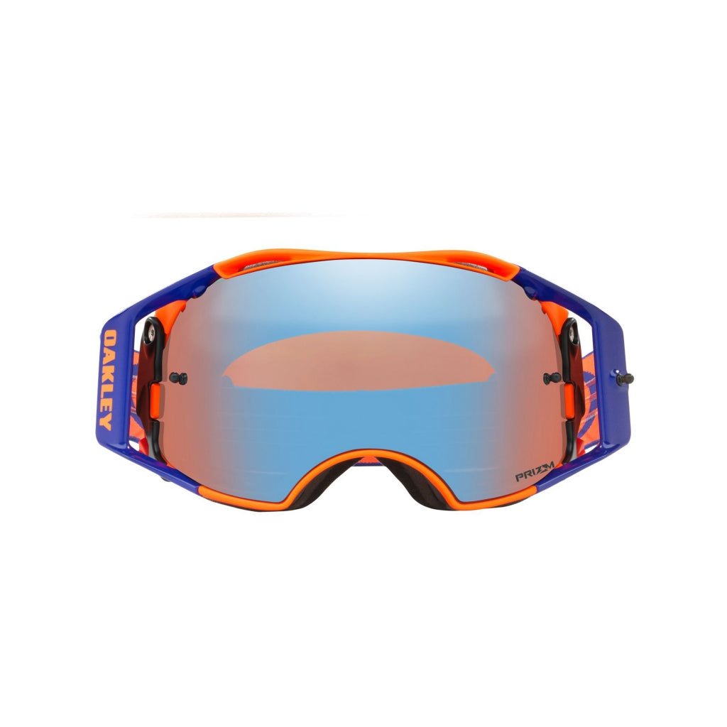 CROSS GLASSES OAKLEY AIRBRAKE MX FLO ORANGE BLUE - PRIZM SAPPHIRE GLENS
