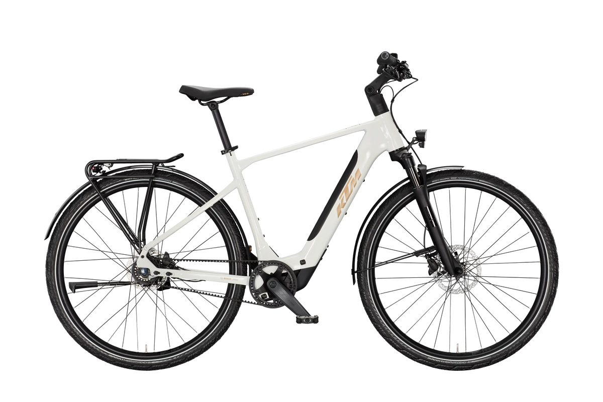 KTM Macina Superbelt SX 20 Metallic White (Beige+black)