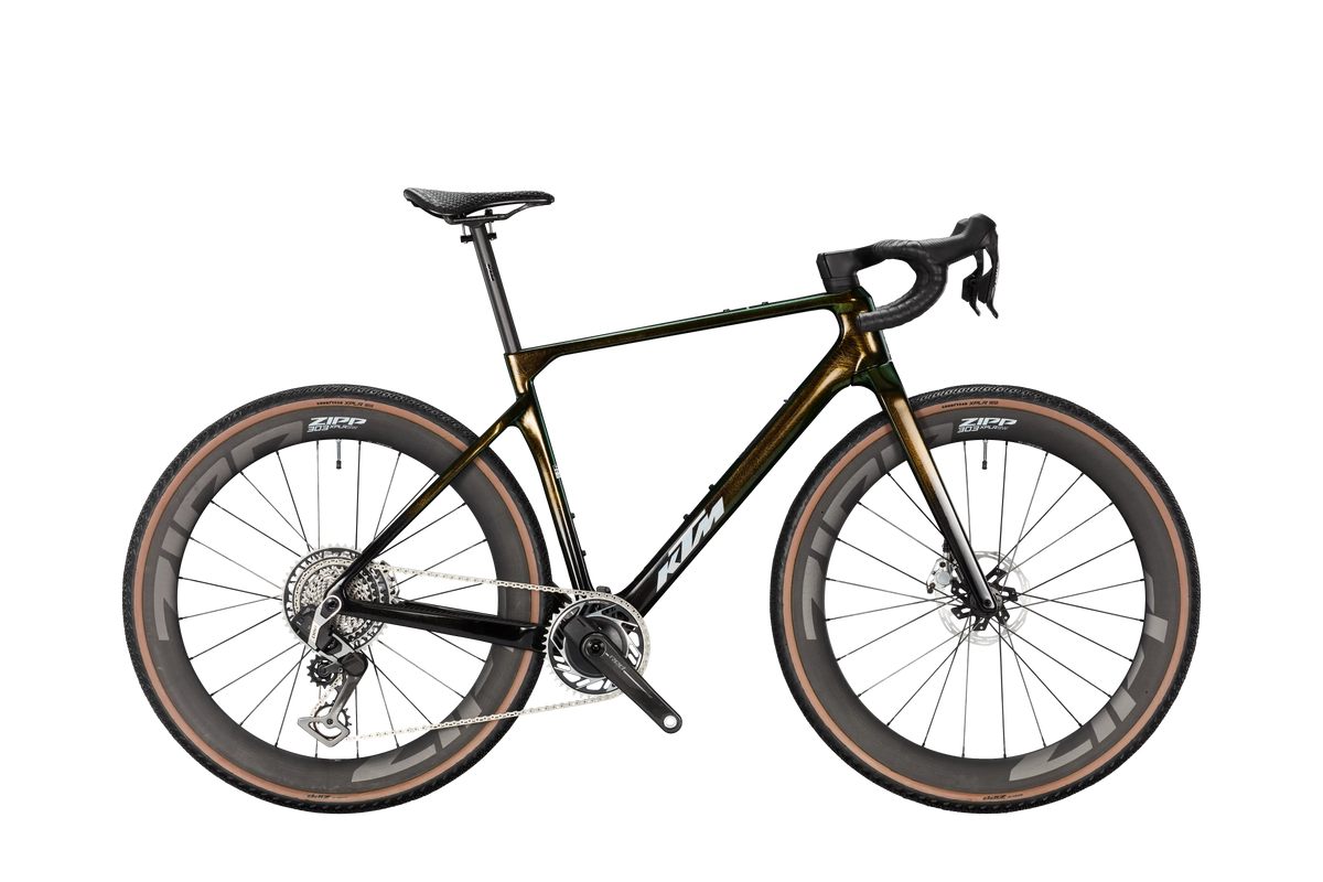 KTM Gravelator Exonic AXS PM Carbon Crystal Teal (White Holo Matt)