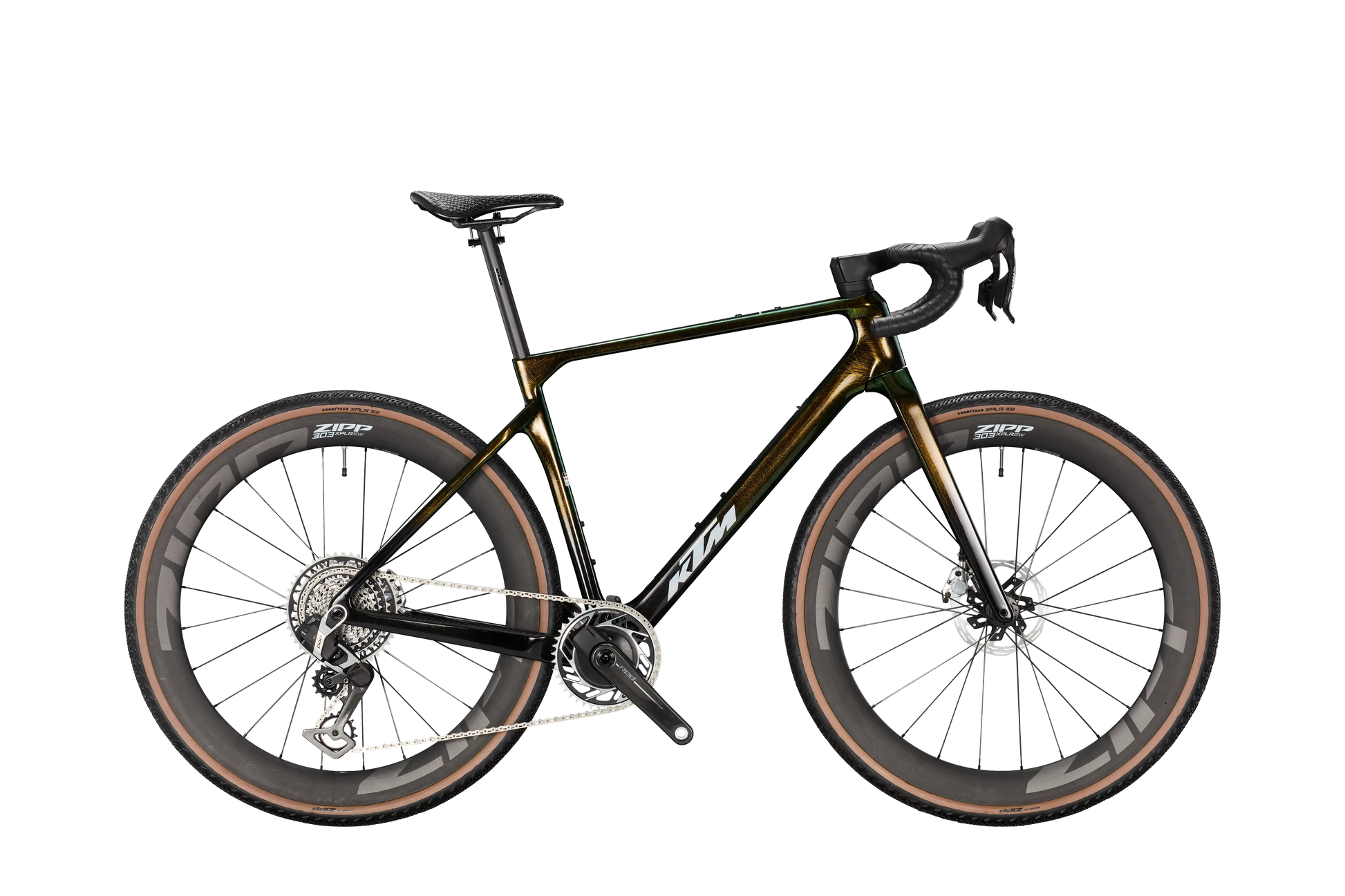 KTM Gravelator Exonic AXS PM Carbon Crystal Teal (White Holo Matt)