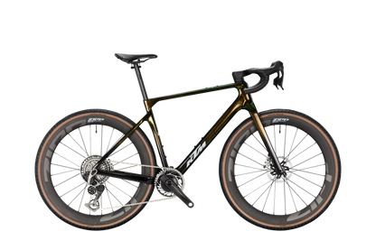 KTM Gravelator Exonic AXS PM Carbon Crystal Teal (White Holo Matt)