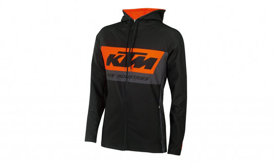 FACTORY TEAM CROSSOVER HOODIE BLACK/ORANGE/GREY SIZE XL