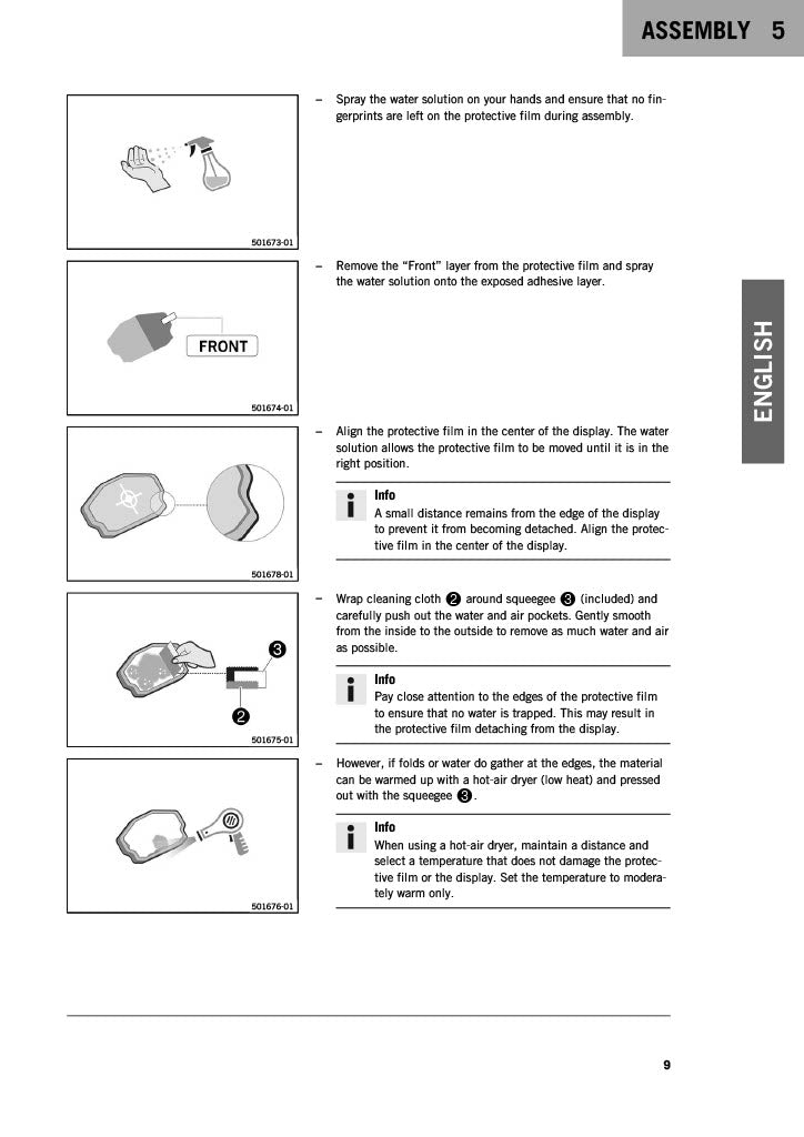 Displayschutzaufkleber 125-1390 BRABUS/R2R 890/1290/1300 ADVENTURE/DUKE/SUPER DUKE 20-24
