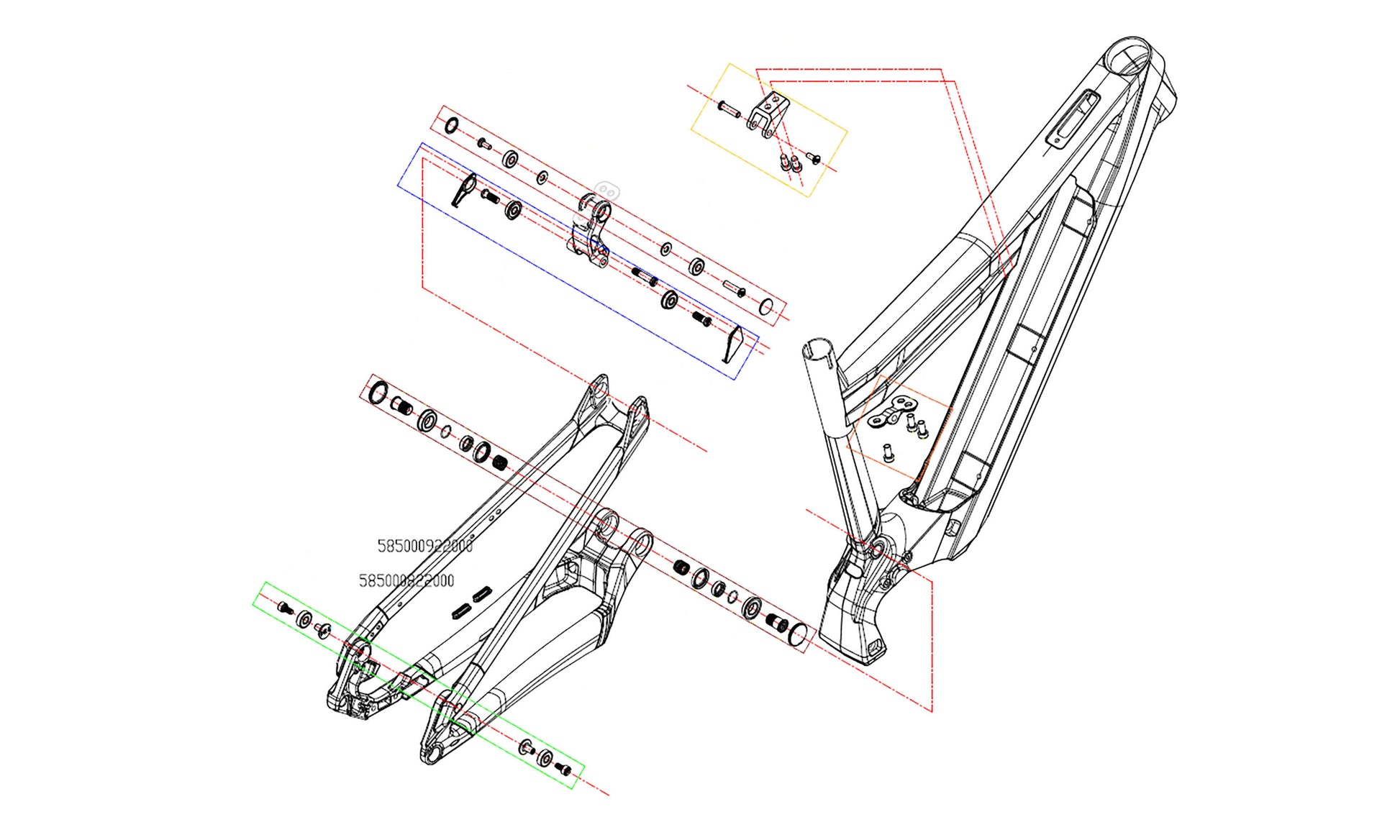 KTM Bikes Frame and parts