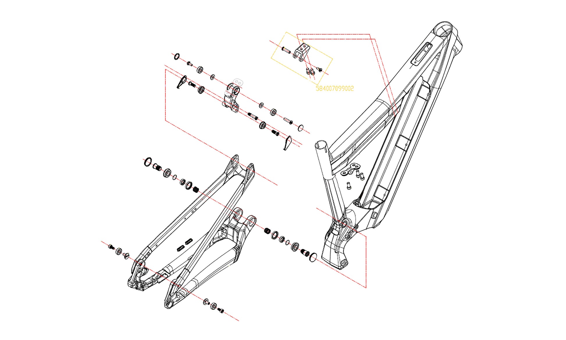 KTM Bikes Frame and parts