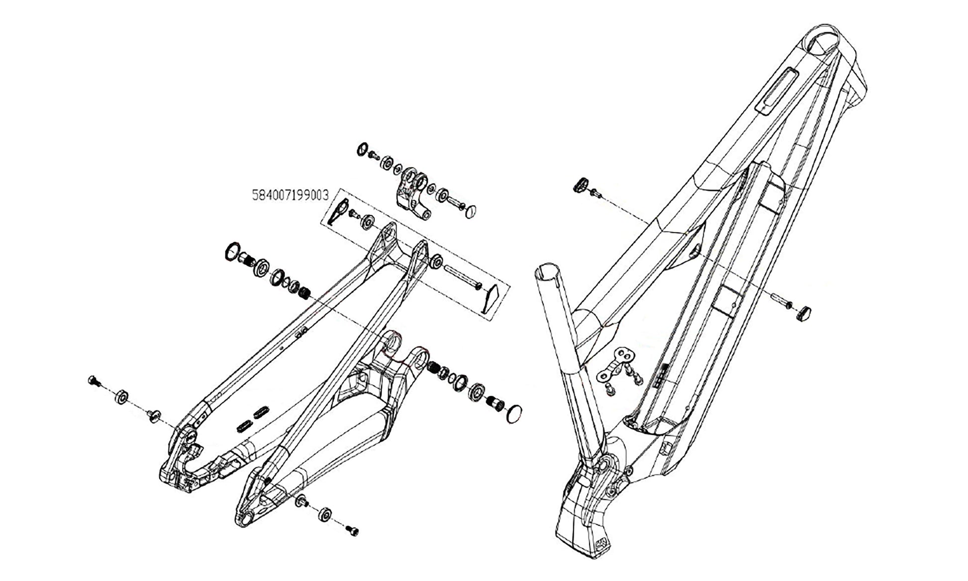 KTM Bikes Frame and parts
