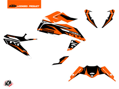 KTM Duke 390 Street Bike Arkade Grafik-Kit Schwarz Orange