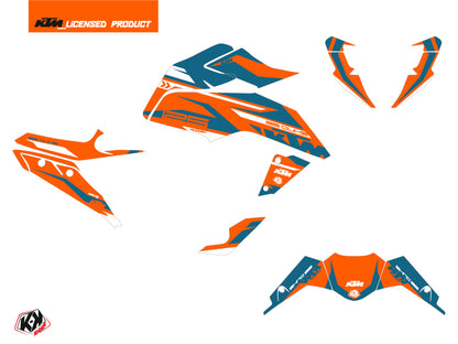 KTM Duke 390 Street Bike Arkade Grafik-Kit Orange Blau