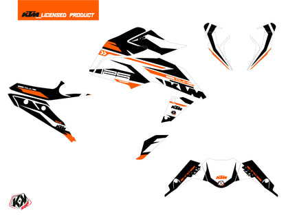 KTM Duke 390 Street Bike Arkade Grafikkit Orange Weiß