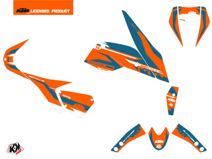 KTM Duke 690 Street Bike Arkade Grafik-Kit Orange Blau
