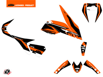 KTM Duke 690 R Street Bike Arkade Grafik-Kit Schwarz Orange