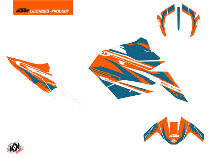 KTM Duke 890 Street Bike Arkade Grafikkit Orange Blau