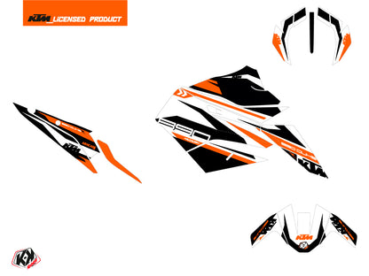 KTM Duke 890 R Straßenmotorrad Arkade Grafik-Kit Orange Weiß