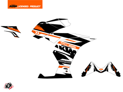 KTM 125 RC Street Bike Arkade Grafik-Kit Orange Weiß