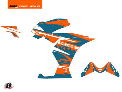 KTM 125 RC Street Bike Arkade Grafik-Kit Orange Blau