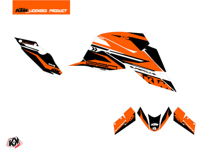 KTM Super Duke 1290 R Straßenmotorrad Arkade Grafik-Kit Schwarz Orange