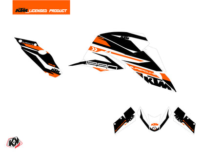 KTM Super Duke 1290 R Straßenmotorrad Arkade Grafik-Kit Orange Weiß