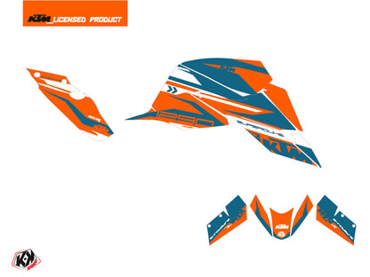 KTM Super Duke 1290 R Straßenmotorrad Arkade Grafik-Kit Orange Blau
