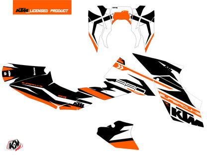 KTM Super Duke 990 R Straßenmotorrad Arkade Grafik-Kit Orange Weiß