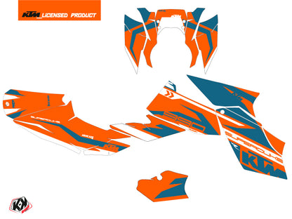KTM Super Duke 990 R Straßenmotorrad Arkade Grafik-Kit Orange Blau